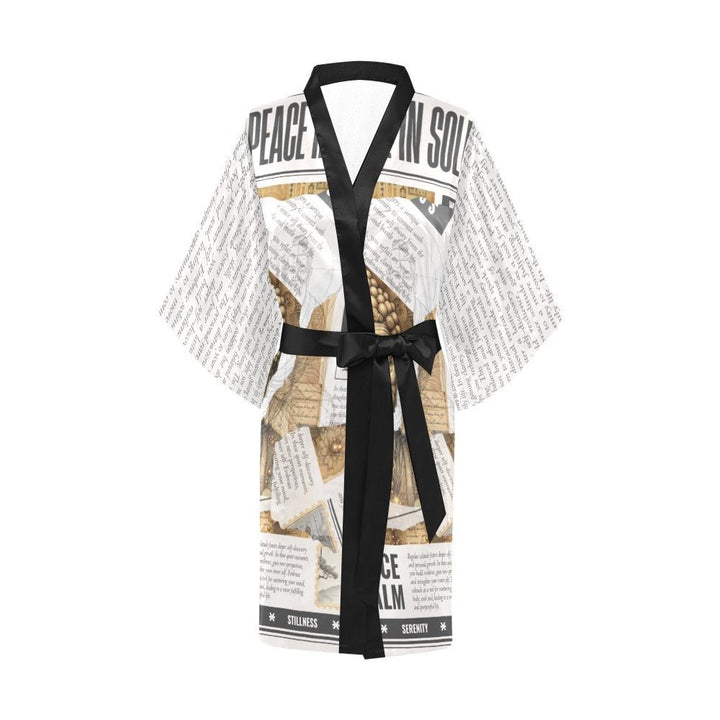 Whispers of Stillness - Artful Kimono Robe by Teo Teglia Art