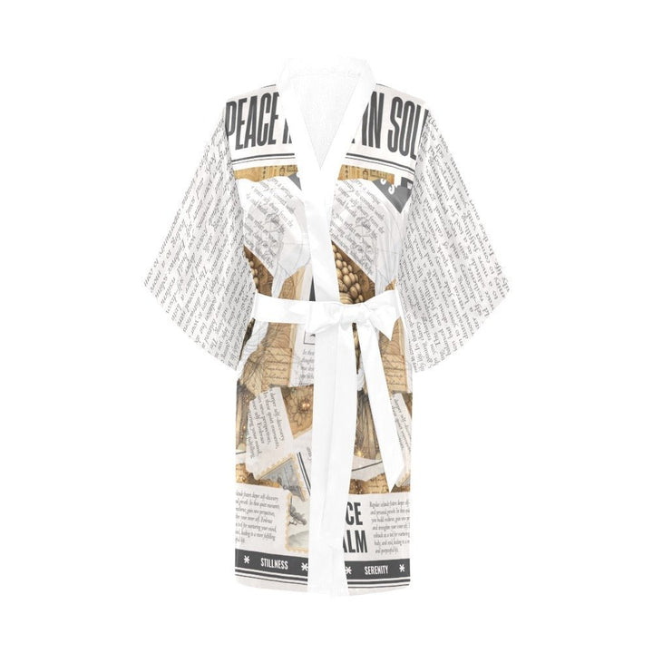 Whispers of Stillness - Artful Kimono Robe by Teo Teglia Art