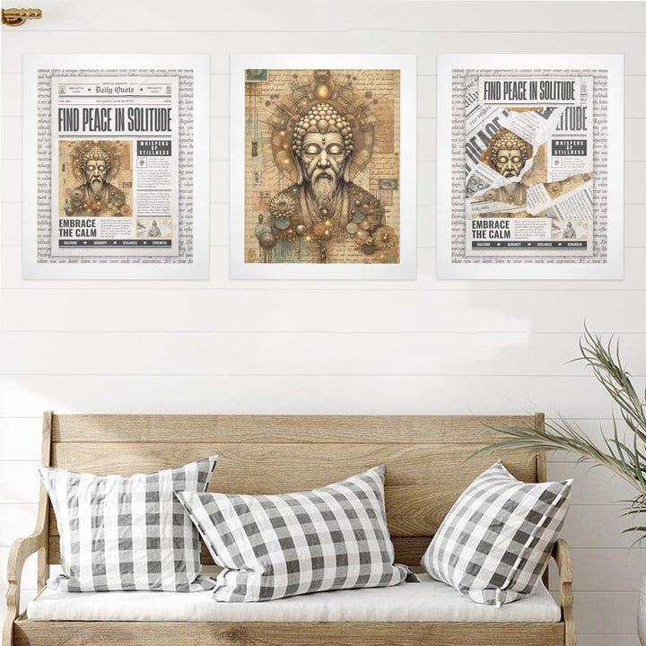 Whispers of Stillness - Gallery Art Print Set of 3 by Teo Teglia Art