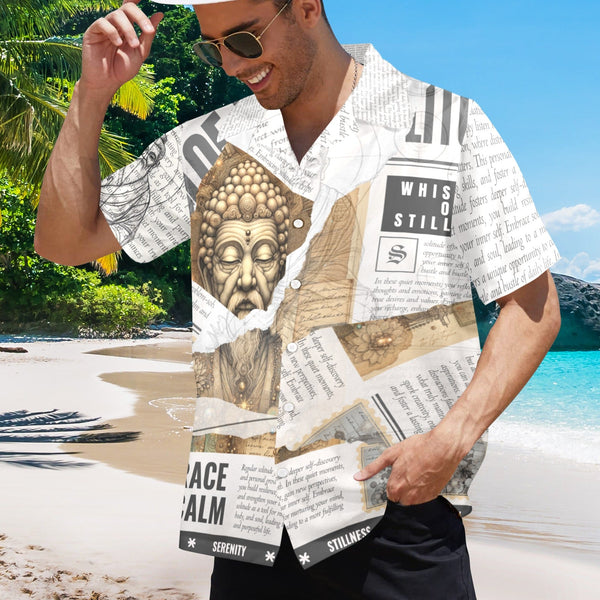 Whispers of Stillness – Hawaiian Shirt – Hawaiian Shirt for Men - New (T58) by Teo Teglia Art