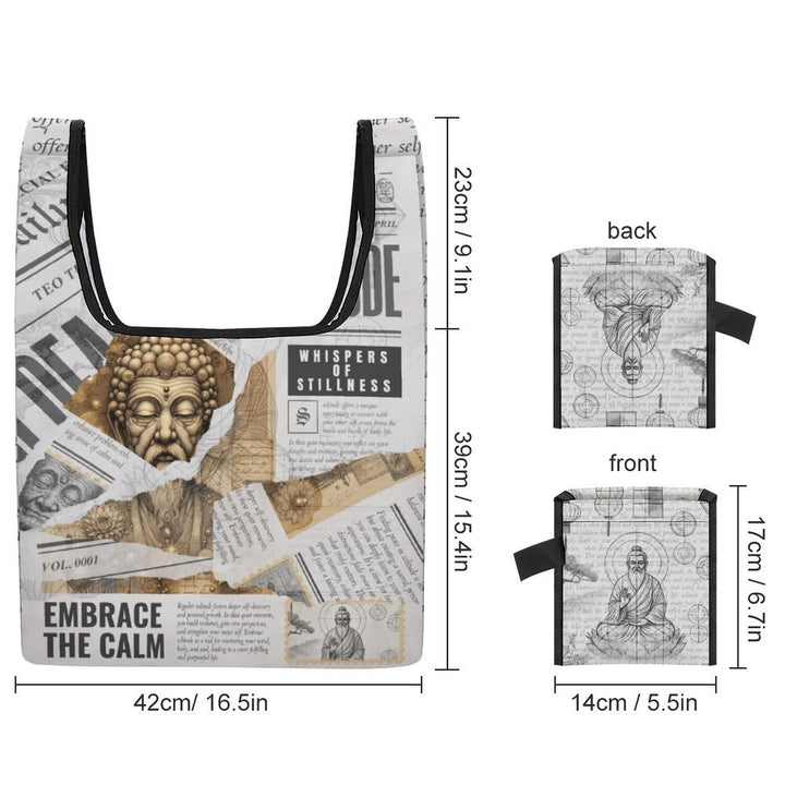 Whispers of Stillness - Reusable Tote Bag by Teo Teglia Art