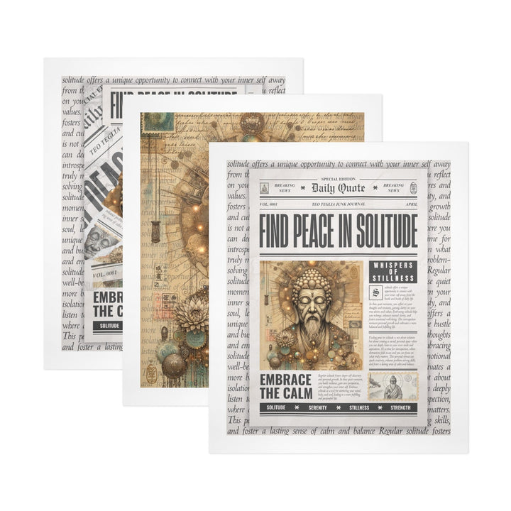 Whispers of Stillness - Triptych Print Set of 3 by Teo Teglia Art