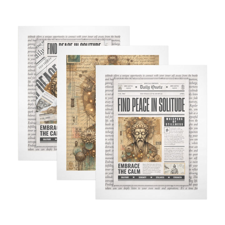 Whispers of Stillness - Triptych Print Set of 3 by Teo Teglia Art