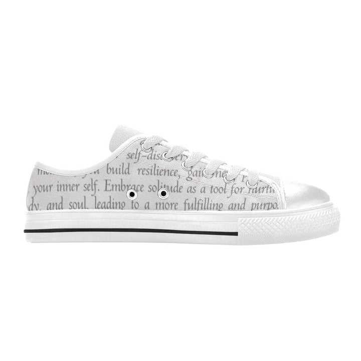 Whispers of Stillness – Women's Classic Canvas Buddha Shoes – Footwear by Teo Teglia Art