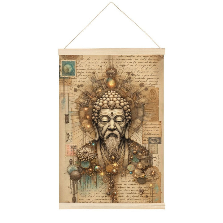 Whispers of Stillness – Wooden Hanger Tapestry | 3 Tranquil Designs – Wooden Hanger by Teo Teglia Art